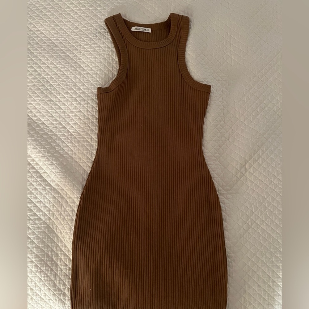 12th Tribe Ribbed Bodycon Dress - Picture 4 of 4